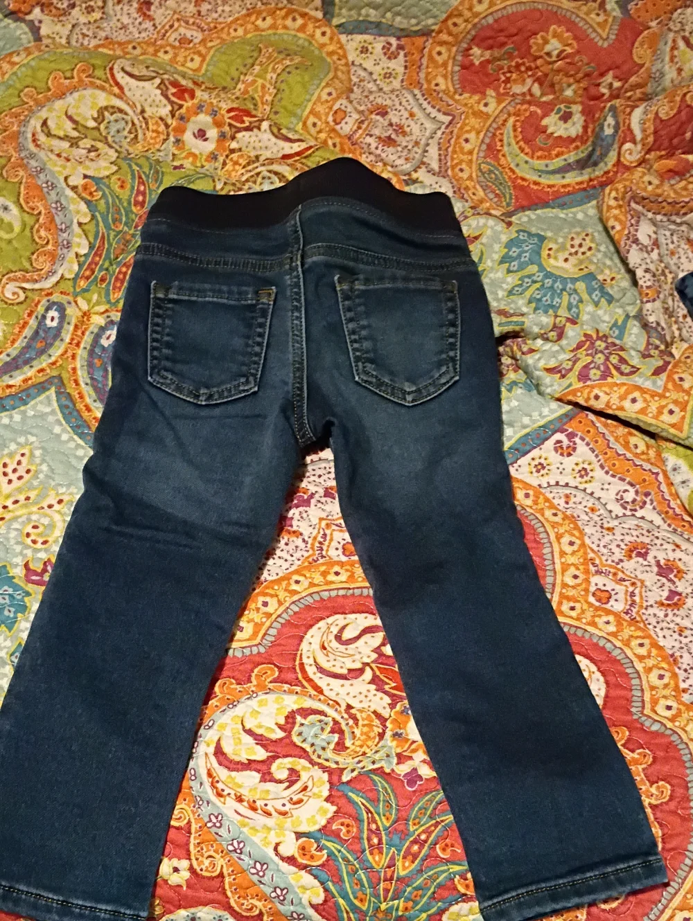 Kids Dark Wash Stretch Jeans - Blue